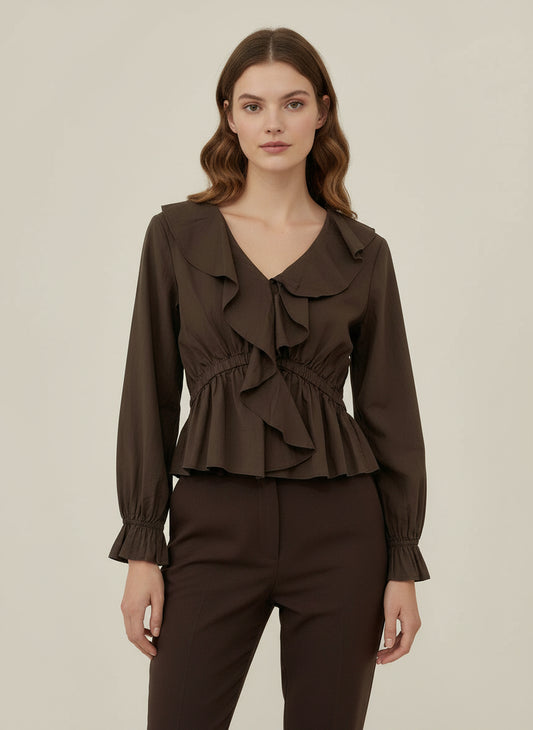 Blusa Volantes Romance