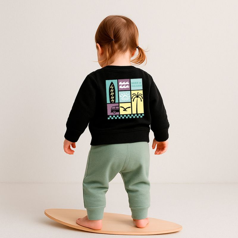 Sudadera bebé "Born in Paradise"
