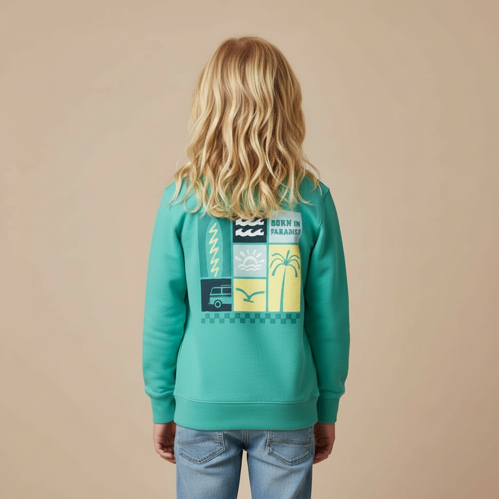 Sudadera kids "Born in the Paradise"