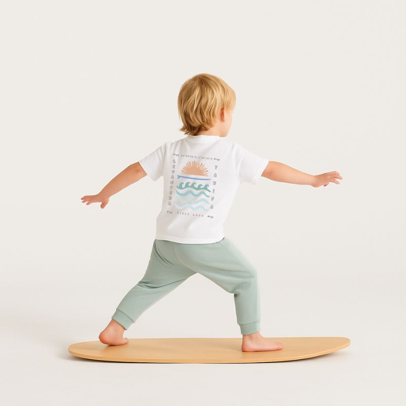 Camiseta Bebé Levantera Tarifa Coordenadas