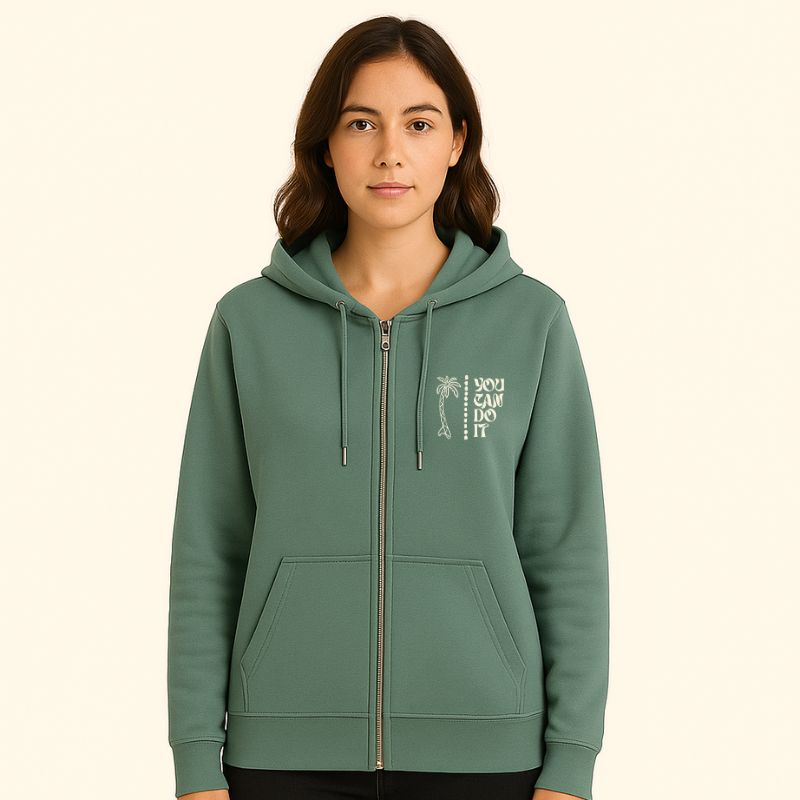 Hoodie Cremallera "You can do it"