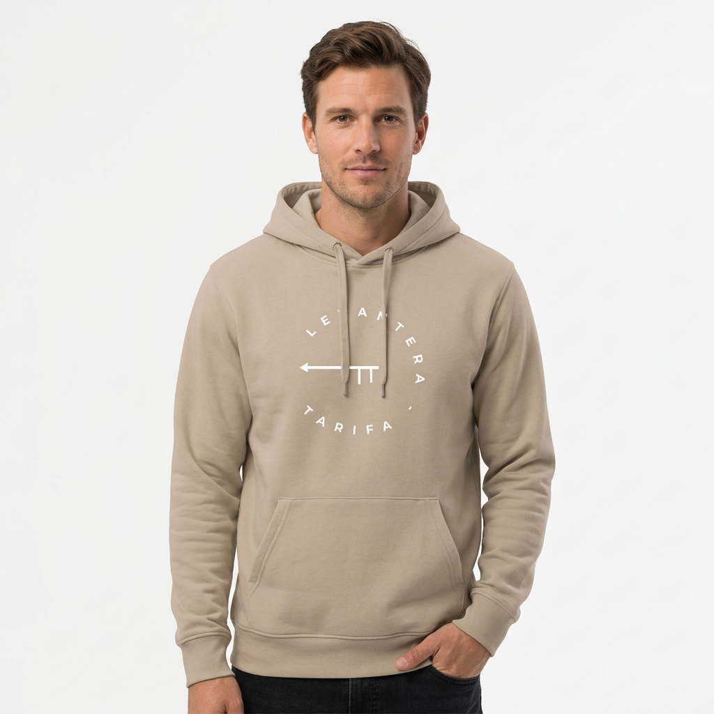 Hoddie Orgánica Levantera Tarifa grosor medio — Arena