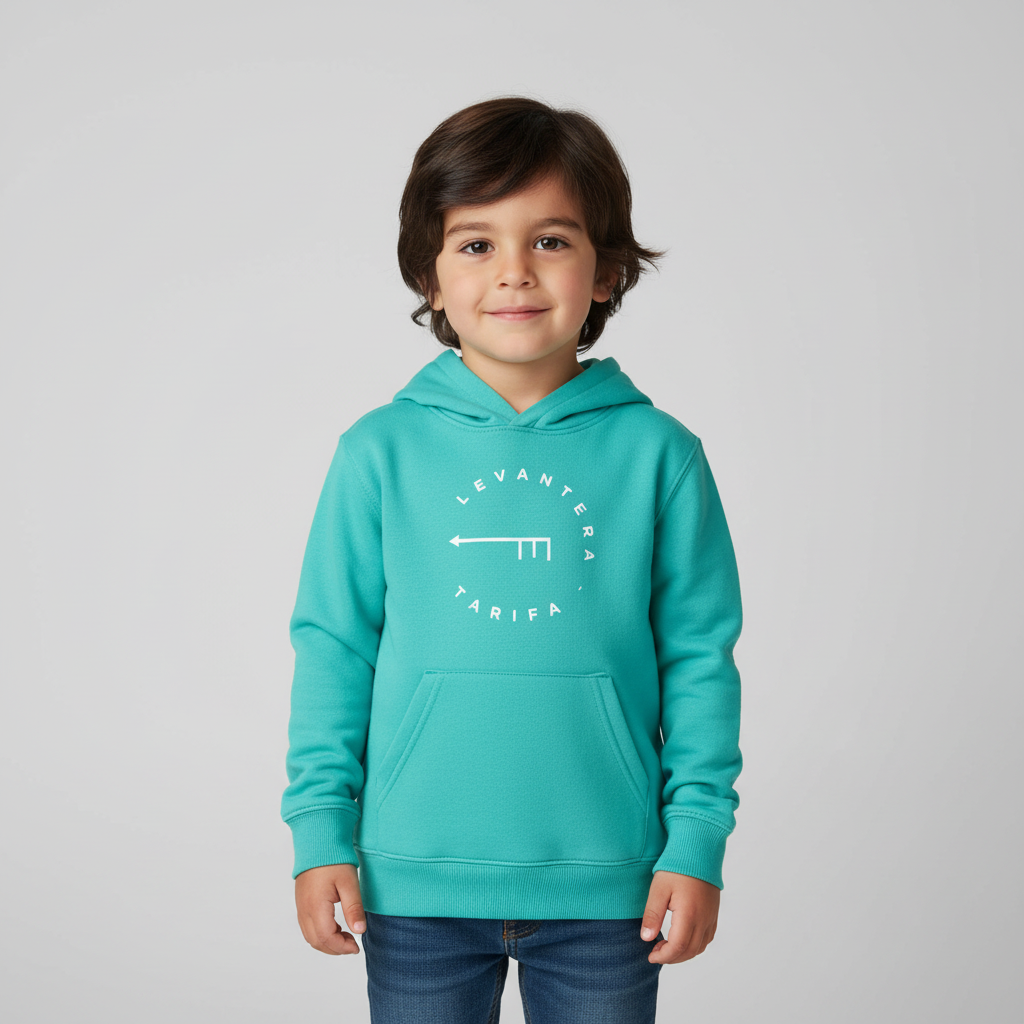 Hoodie Orgánica Kids Levantera Tarifa Premium