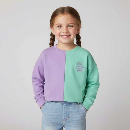 Sudadera Bicolor Agüita Salá Kids