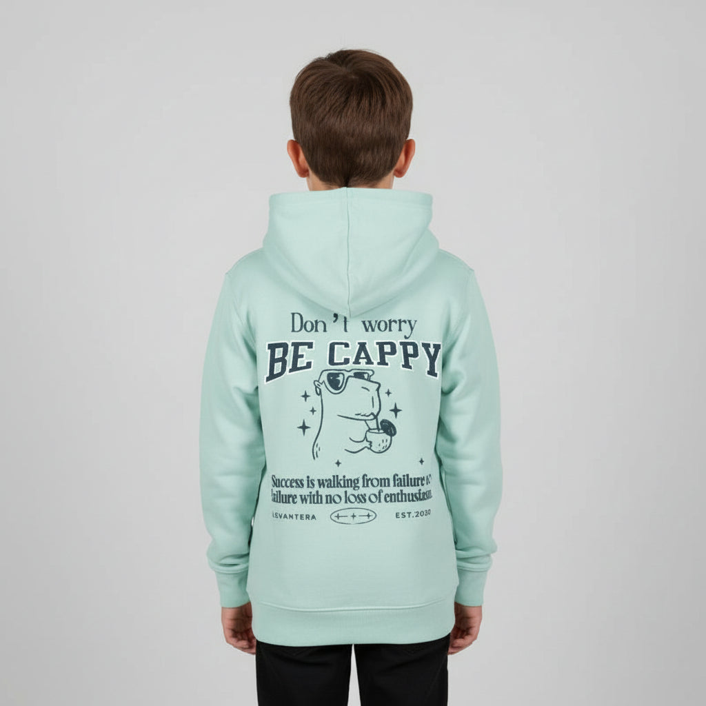 Hoodie kids "Don't worry be cappy"