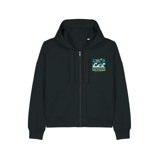 Hoddie Cremallera Mujer "Born in the Paradise"