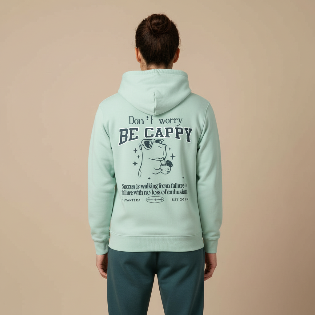 Hoodie "Don't worry be cappy"
