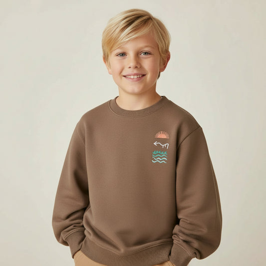 Sudadera Oversize Coordenadas Kids
