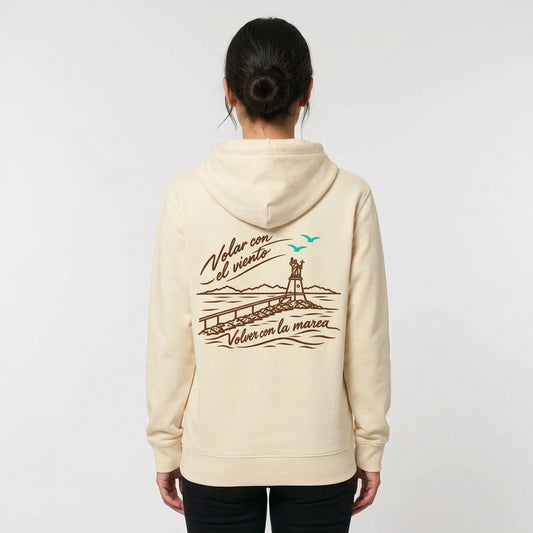 Hoodie Carmen unisex Honey Paper, espalda