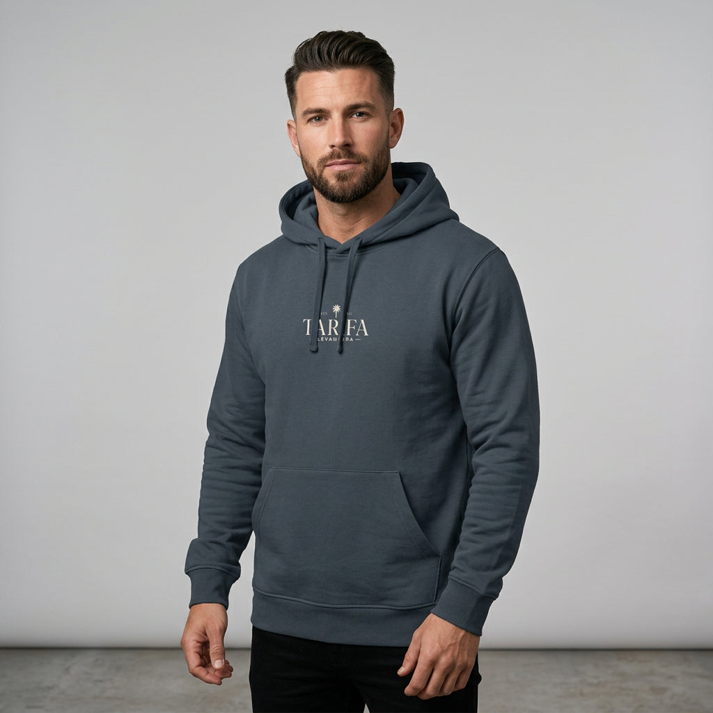 Hoodie Pompo indian-ink-grey, delantera