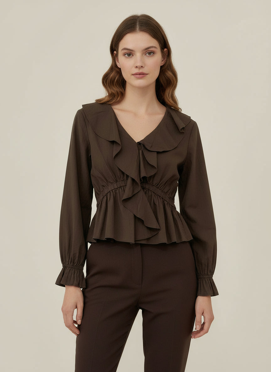 Blusa Volantes Romance