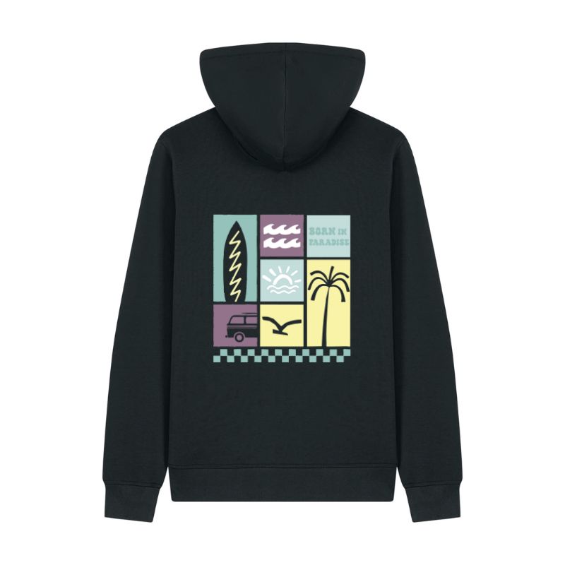 Hoddie Cremallera "Born in the Paradise"