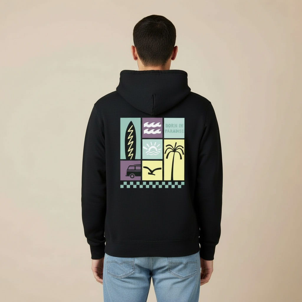 Hoddie Cremallera "Born in the Paradise"