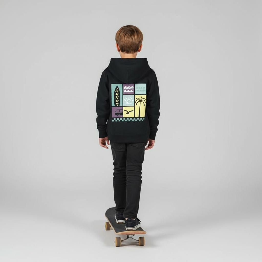 Hoodie Kids "Born in the Paradise"