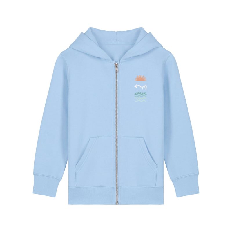 Hoddie Cremallera kids Coordenadas