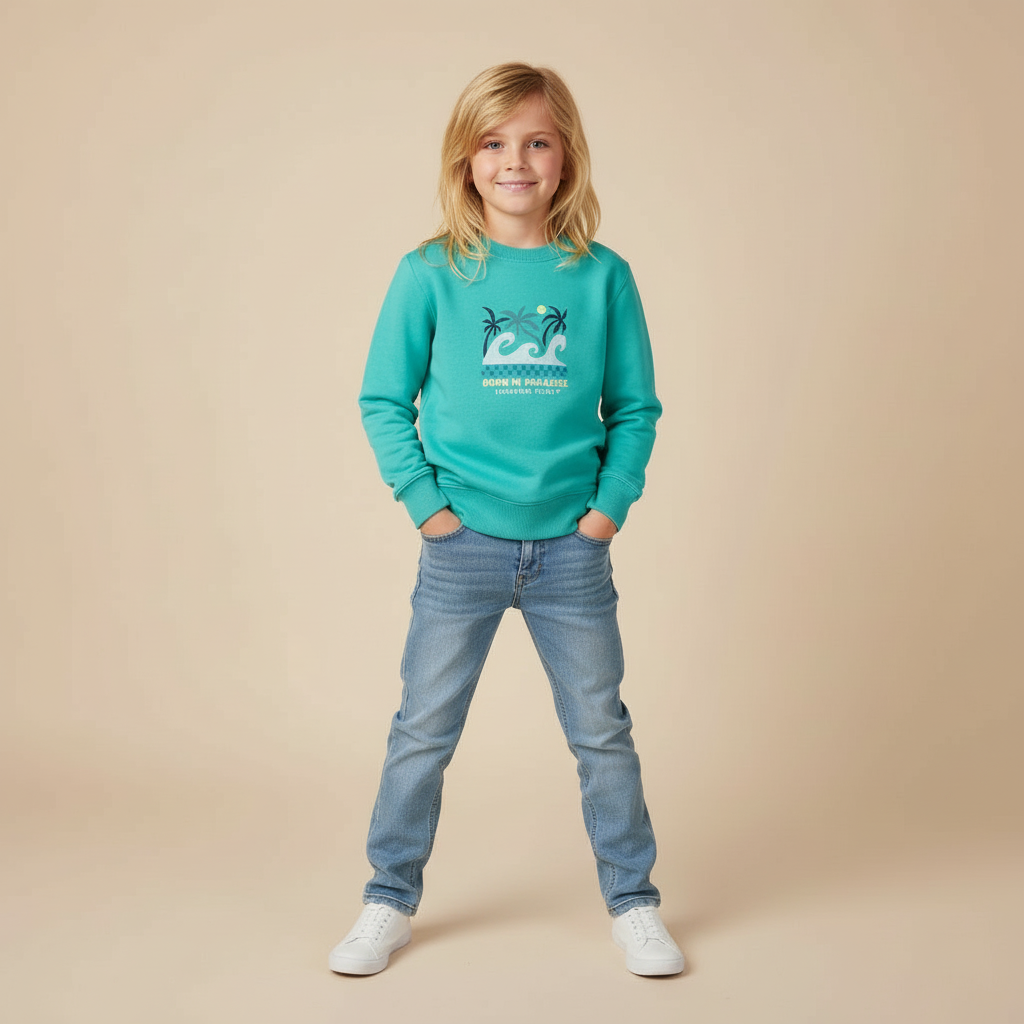 Sudadera kids "Born in the Paradise"