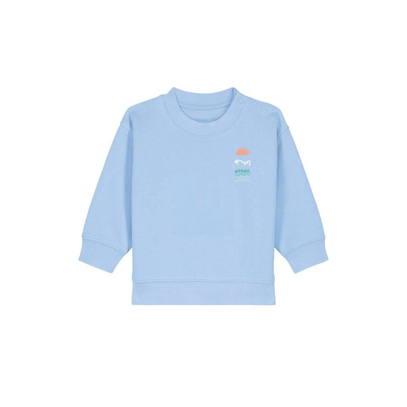 Sudadera Bebé Orgánica Levantera 3.0 "Coordenadas Tarifa"