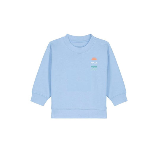 Sudadera Bebé Orgánica Levantera 3.0 "Coordenadas Tarifa"