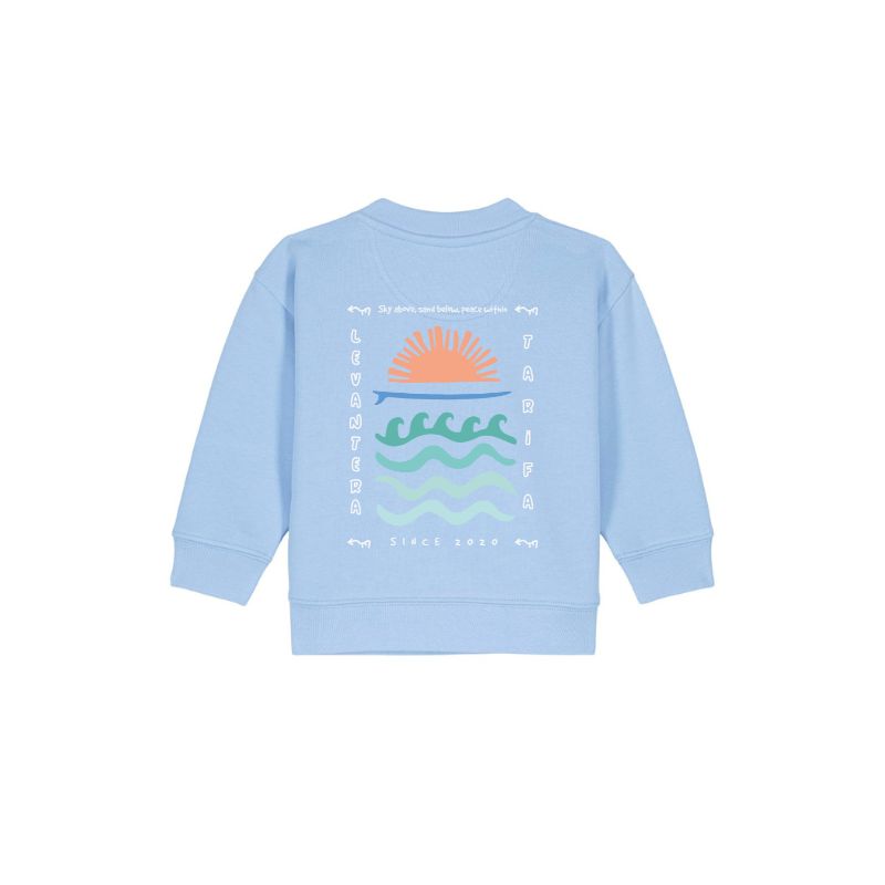 Sudadera Bebé Orgánica Levantera 3.0 "Coordenadas Tarifa"