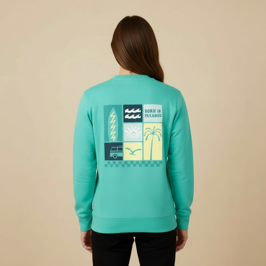 Sudadera Premium "Born in the Paradise"