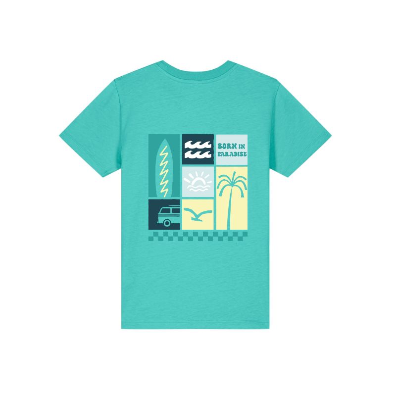 Camiseta kids "Born in the Paradise"