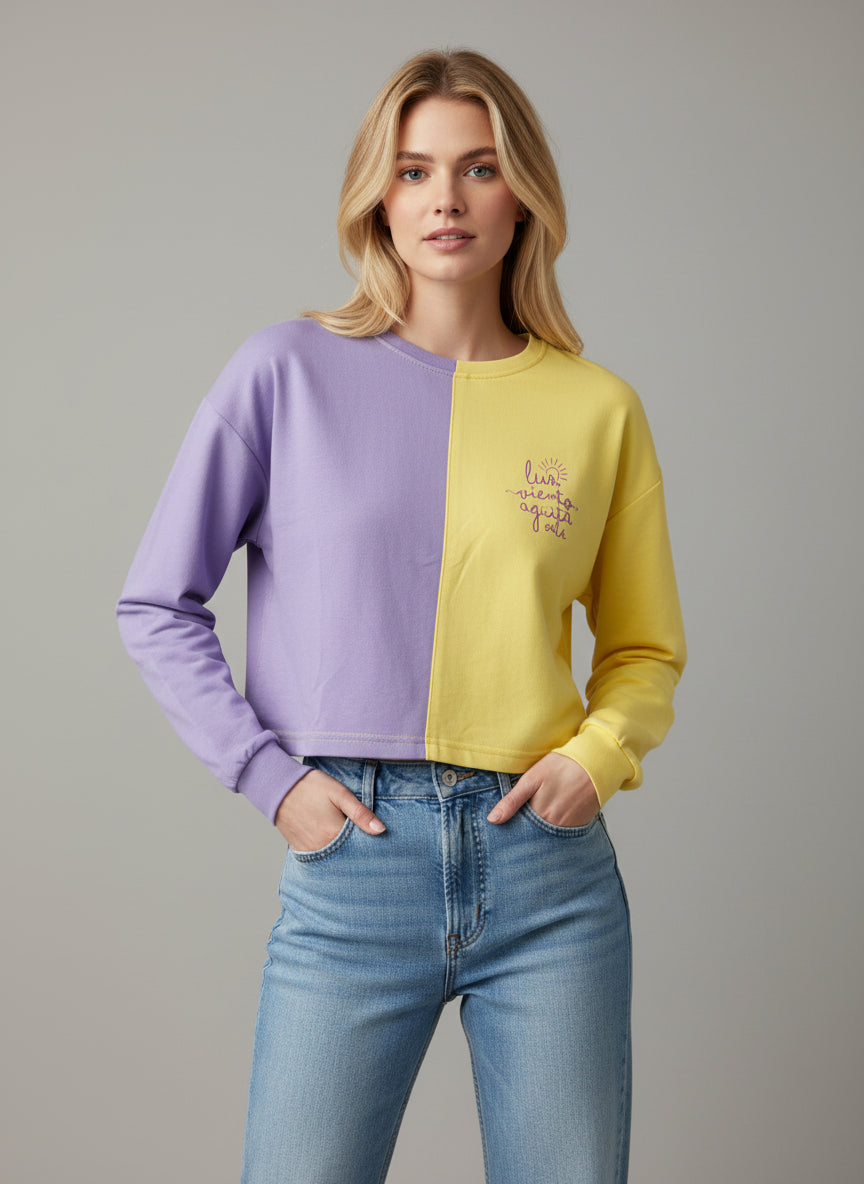 Sudadera Bicolor Agüita Salá