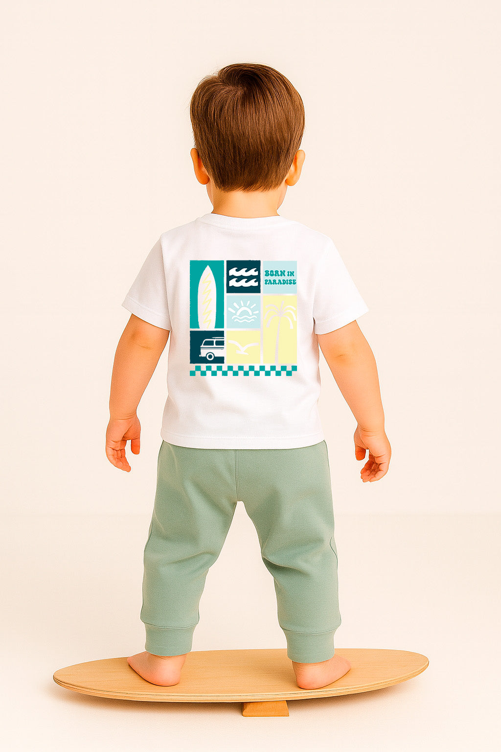 Camiseta bebé “Born in Paradise”