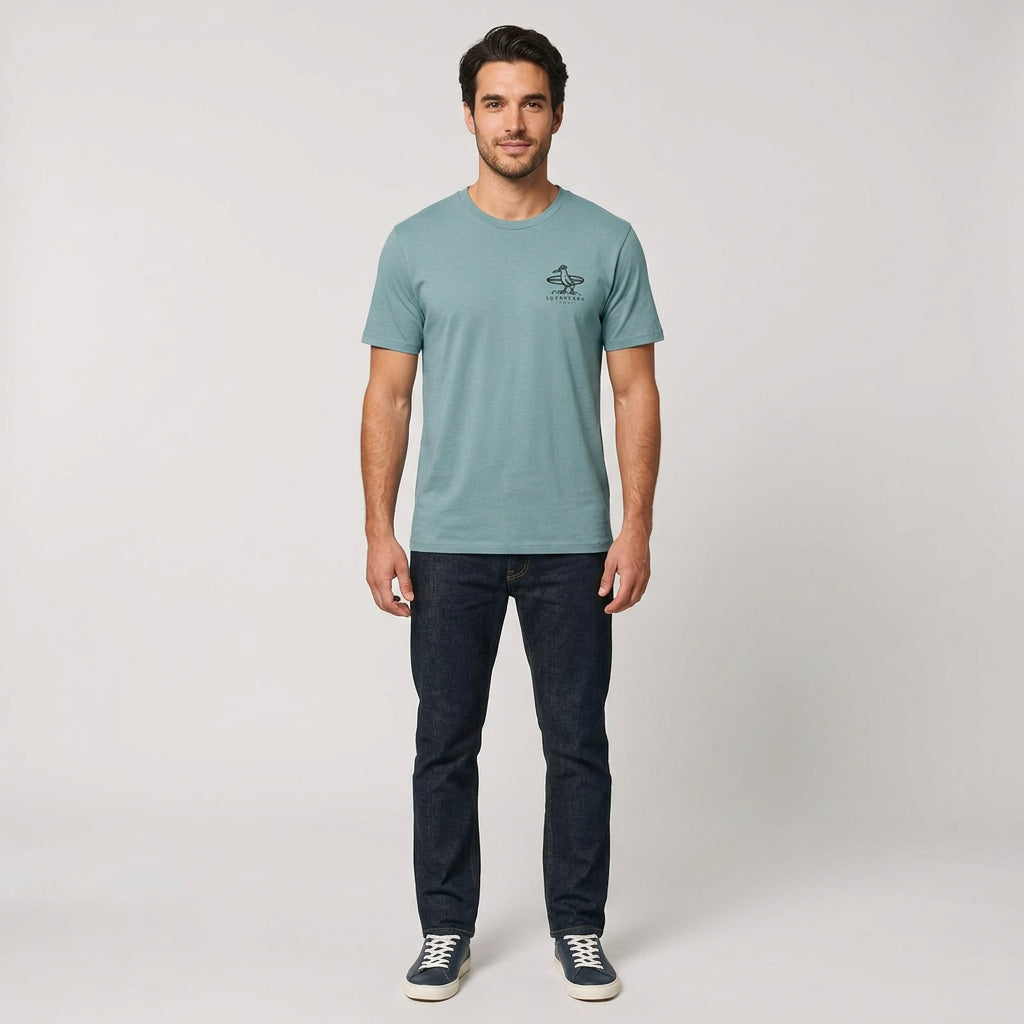 Camiseta Más Tarifa Pebble Blue, delantera