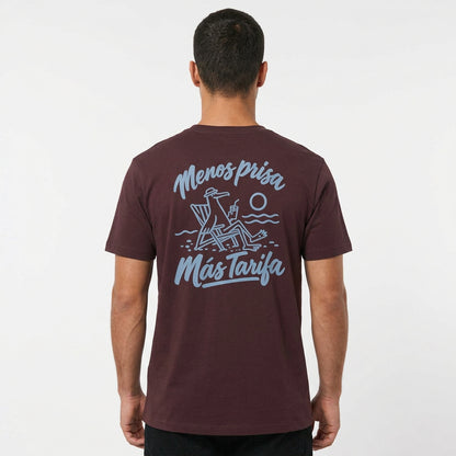 Camiseta Más Tarifa Red Brown, espalda
