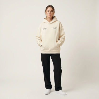 Hoodie 11380 Cream, delantera