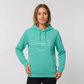 Hoodie Orgánica Premium Levantera Tarifa — Turquesa