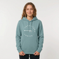 Hoodie Orgánica Premium Levantera Tarifa — Azul piedra