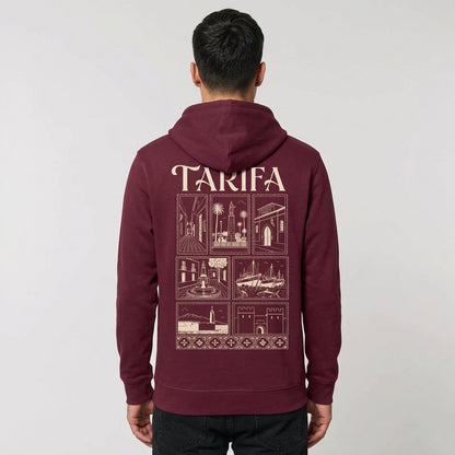 Hoodie Pompo deep-plum, espalda
