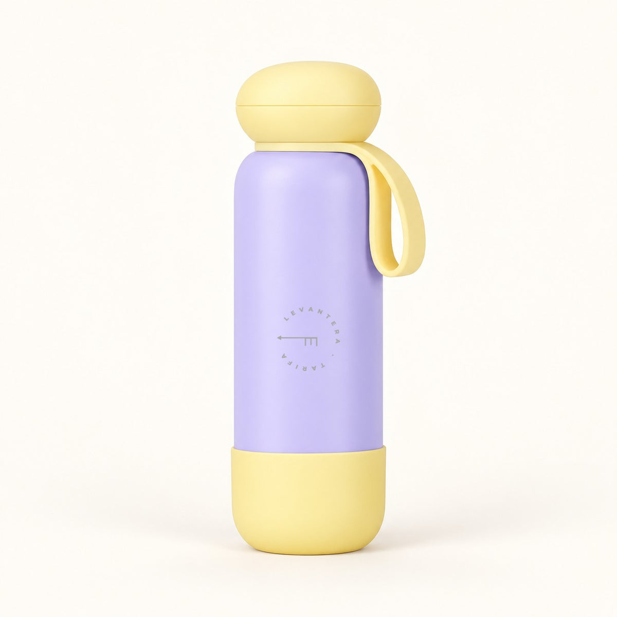Botella Color Block lavanda y amarillo