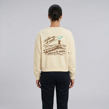 Sudadera Mujer Carmen Honey Paper, espalda