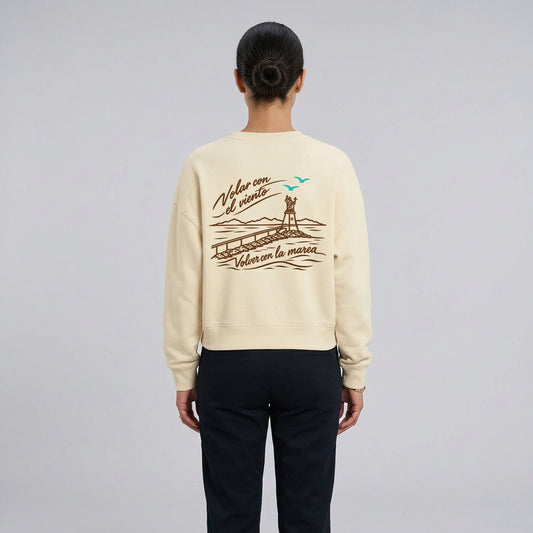 Sudadera Mujer Carmen Honey Paper, espalda