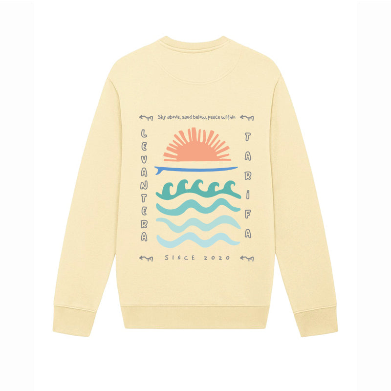 Sudadera Orgánica Premium Levantera 3.0 "Coordenadas Tarifa"